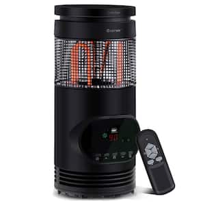 1500-Watt Portable Oscillating Ceramic Tower Heater with Timer Remote Control Room Use