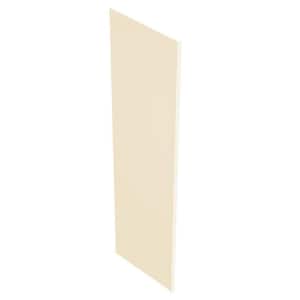 Newport Cream Painted Plywood Shaker Assembled Kitchen Cabinet Refrigerator End Panel 24 in W x 3 in D x 96 in H