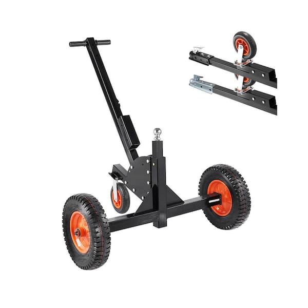 Adjustable Trailer Dolly 1500 lbs. Trailer Mover with 23.6 - 35.4 in. Height and 2 in. Ball for Moving Car, RV, Trailer