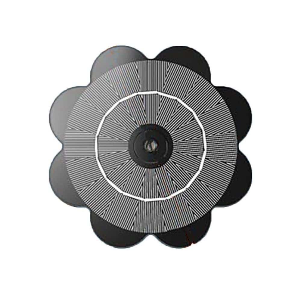 3.5W Black Solar Bird Bath Water Fountain Glass Panel Petal Shape with 7 Nozzles & 4 Fixer Rods for Garden, Pool, Pond price history on PriceWatchPro