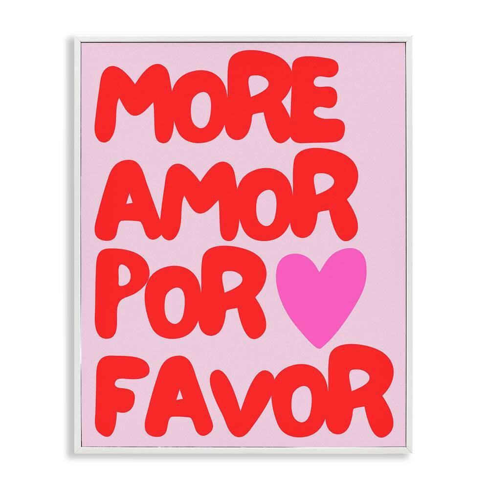 More Amor Phrase by House of Lulu White Framed Typography Giclee Art Print 30 in. x 24 in. price history on PriceWatchPro