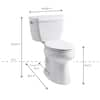 American Standard White Boulevard Elongated Luxury One-piece Dual Flush 