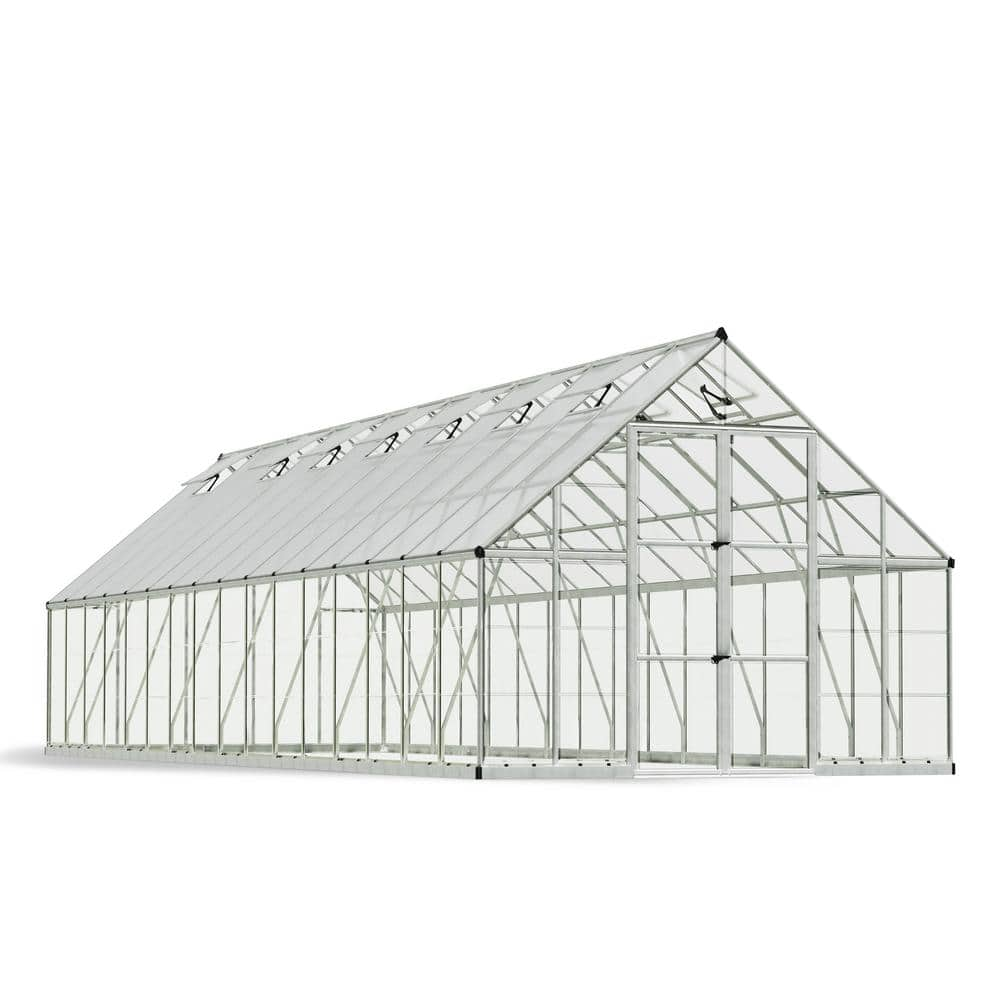 CANOPIA by PALRAM Balance 10 ft. x 32 ft. Hybrid Silver/Clear DIY Greenhouse Kit