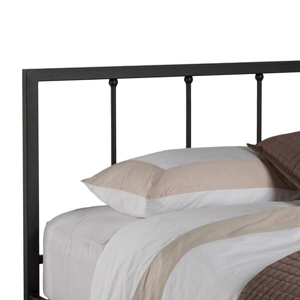 Baxton Studio Amy Vintage Industrial Black Bronze Finished Metal Queen Size Platform Bed