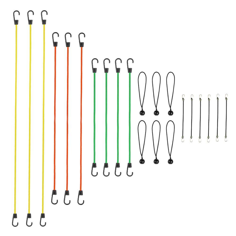 SmartStraps Standard Bungee Cord With Hooks Value Pack Assortment - 20 ...