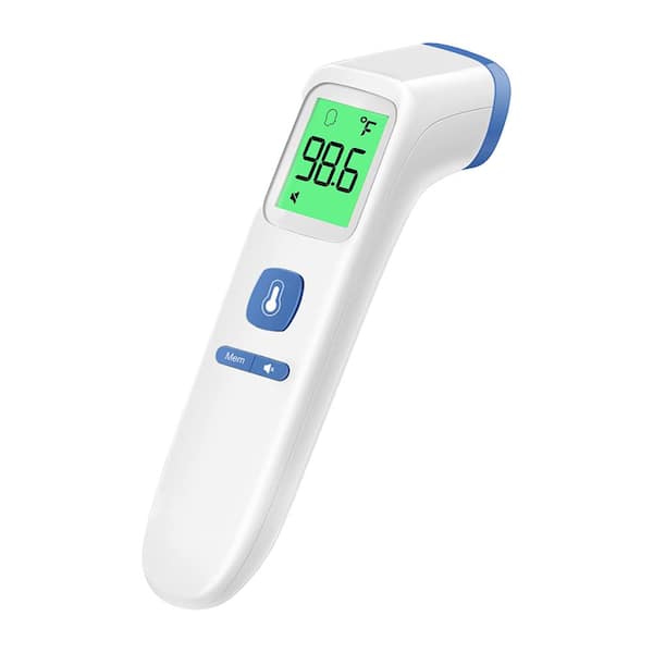 Multi-mode 1.4 in. x 1.6 in. x 5 in. Personal Care Products Infrared Thermometer Blue