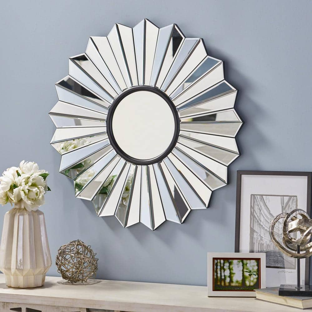 Modern Narrow Oval mirror set for wall art, Decorative Silver Wood Long outlets Mirror living room, Narrow Wall Mirrors home decor, birthday gift