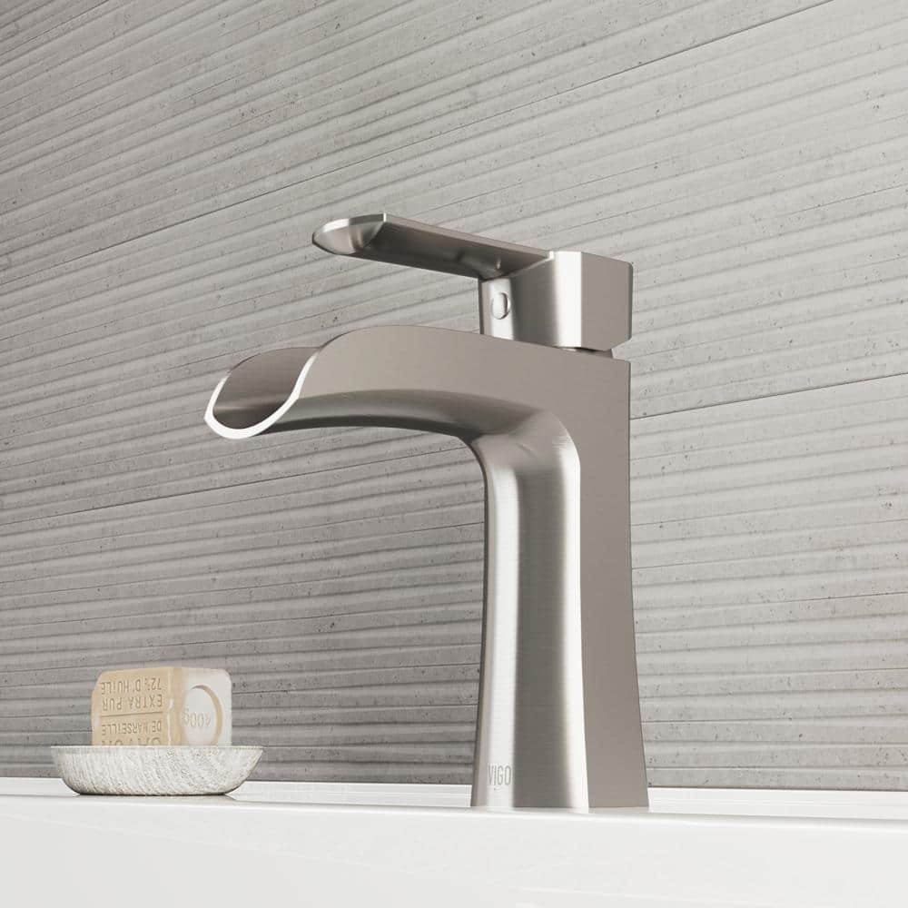 Paloma Modern Black Nickel Single-Hole Bathroom Faucet
