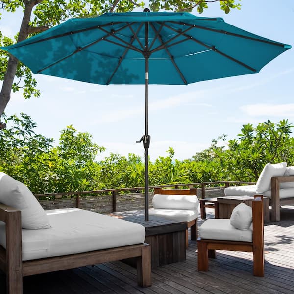 Amazon.com : Garden Parasol, 270cm Aluminium Pole 8 Ribs Sun