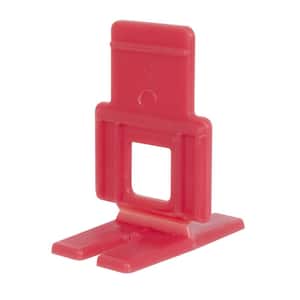 LASH Red 1/8 in. Clip, Part A of Two-Part Tile Leveling System 1,000-Pack