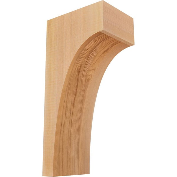 Ekena Millwork 5-1/2 in. x 8 in. x 16 in. Western Red Cedar Huntington Smooth Corbel