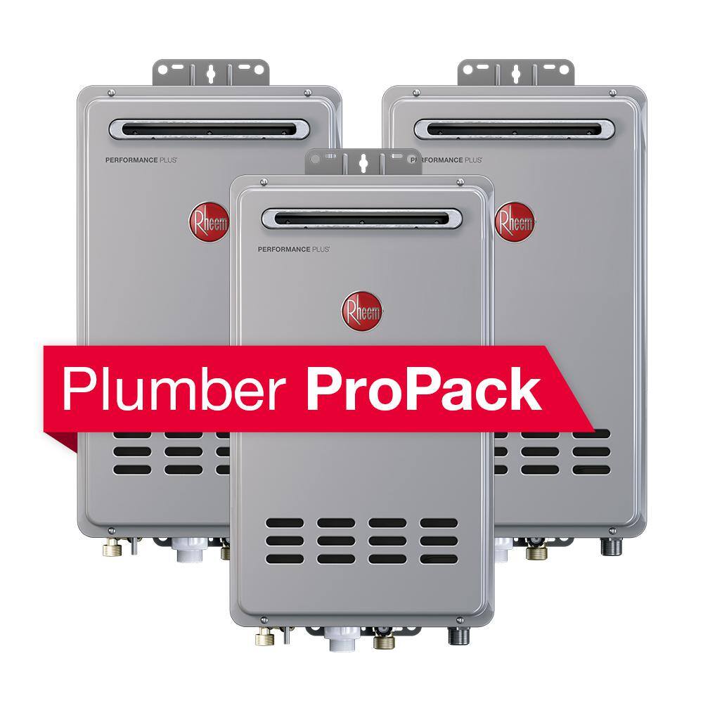 Rheem Performance Plus 8.4 GPM Natural Gas Tankless Water Heater Bundle  ECO180XLN3-1BPP3 - The Home Depot