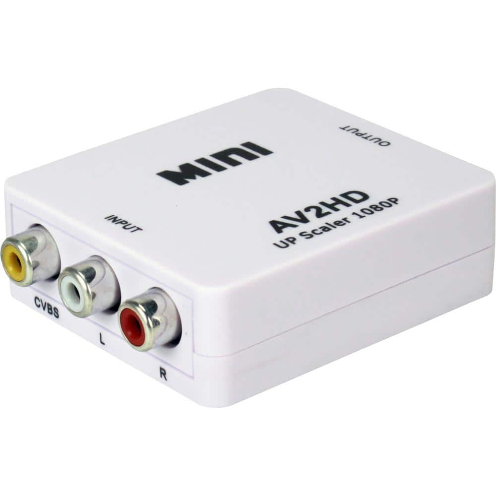 CONVERTIDOR MINI RCA 2 HDMI AV HDMI CVBS A HDMI NEGRO - Mapy