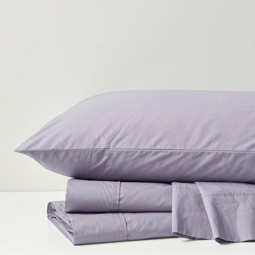 Ivory Queen Cotton Percale Sheet Set