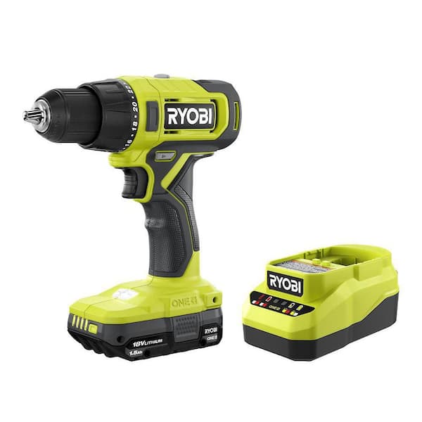 ONE+ 18V Cordless 1/2 in. Drill/Driver Kit with (1) 1.5 Ah Battery and Charger