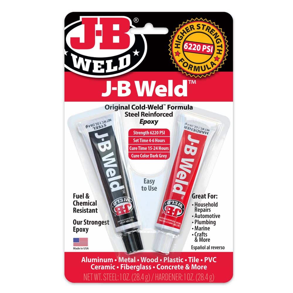 J-B Weld Two 1 oz. Twin Tube Cold Weld Epoxy 8265-s - The Home Depot