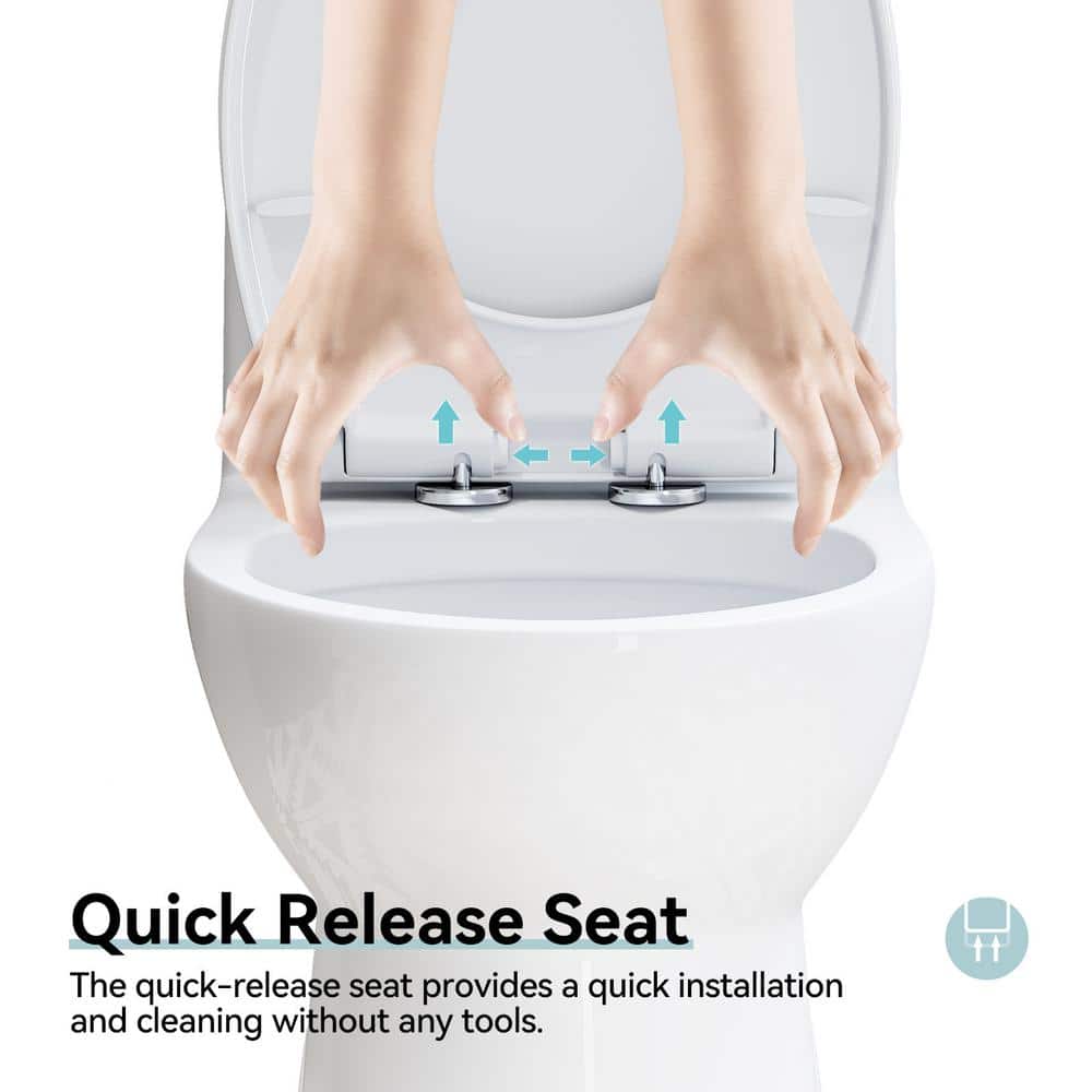 Greta White Vitreous China Dual-Flush Elongated Toilet