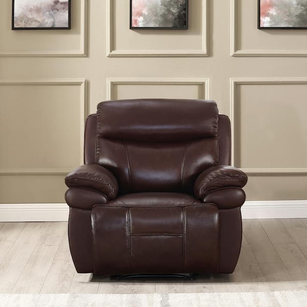 brown recliner armchair