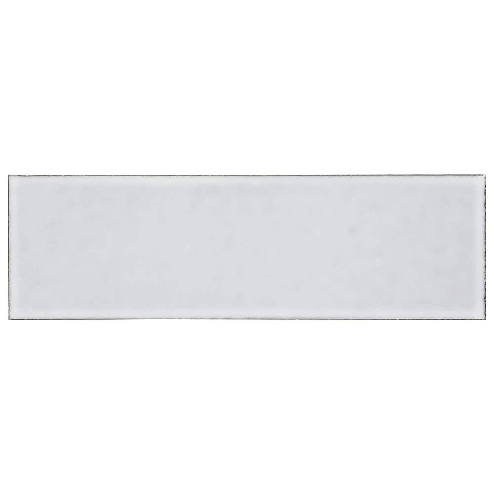 Vibe Milk White 2.36 in. x 0.39 in. Glossy Lava Stone Subway Wall Tile Sample price history on PriceWatchPro