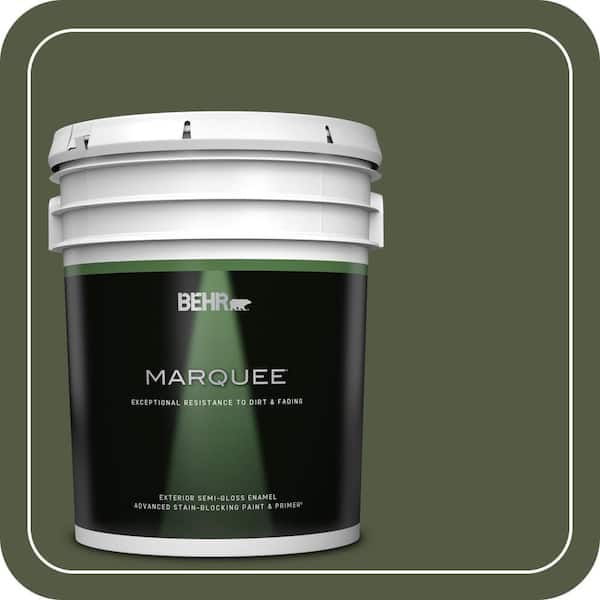 BEHR MARQUEE 5 gal. #MQ6-54 River Forest Semi-Gloss Enamel Exterior Paint & Primer