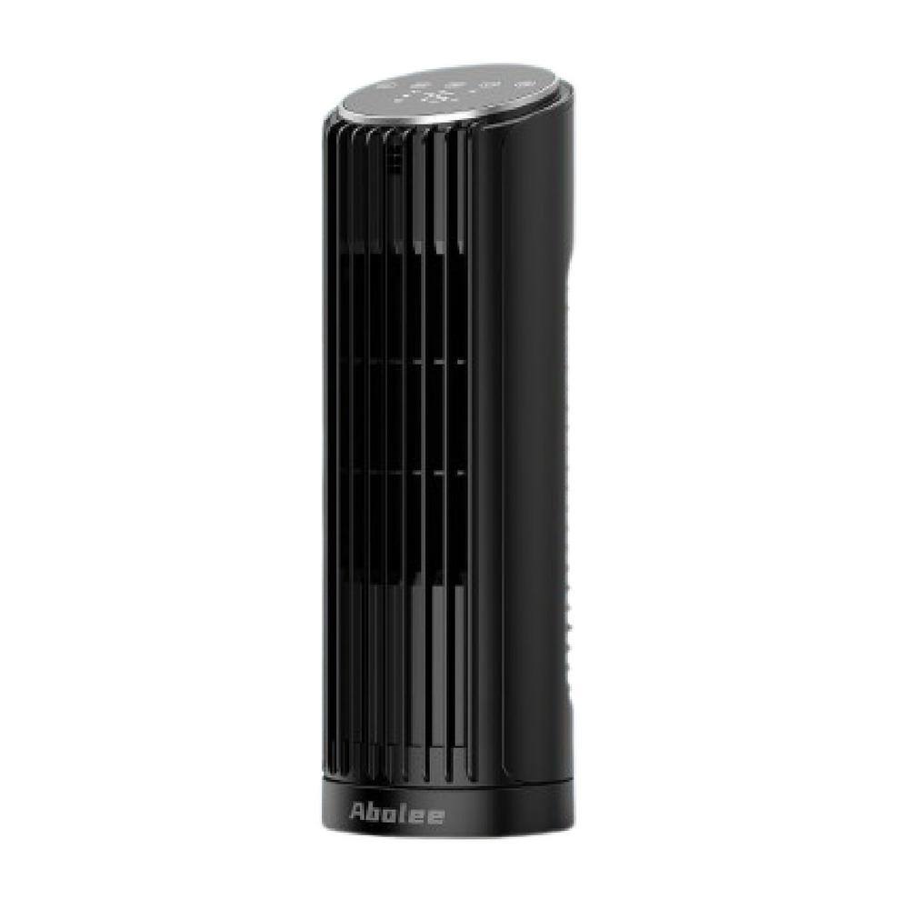 Adrinfly 13 In. 4-Fan Speeds Desktop Fan in Black Finish with 70° Oscillating Desk Fan, 4 Modes, 12 Timer Bladeless Portable Fan