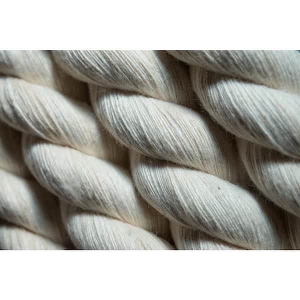 Natural Twisted Cotton Rope - Soft But Strong - Assorted Colors - 1/2 Inch  Diameter (Brown, 100 Feet)