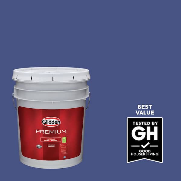 Glidden Premium 5 gal. PPG1156-7 Celestial Blue Satin Interior
