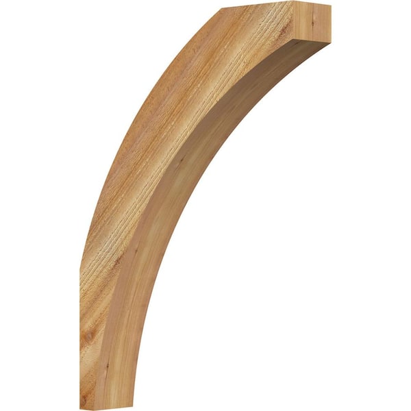 Ekena Millwork 4"W x 20"D x 28"H Thorton Rough Sawn Knee Brace, Western Red Cedar