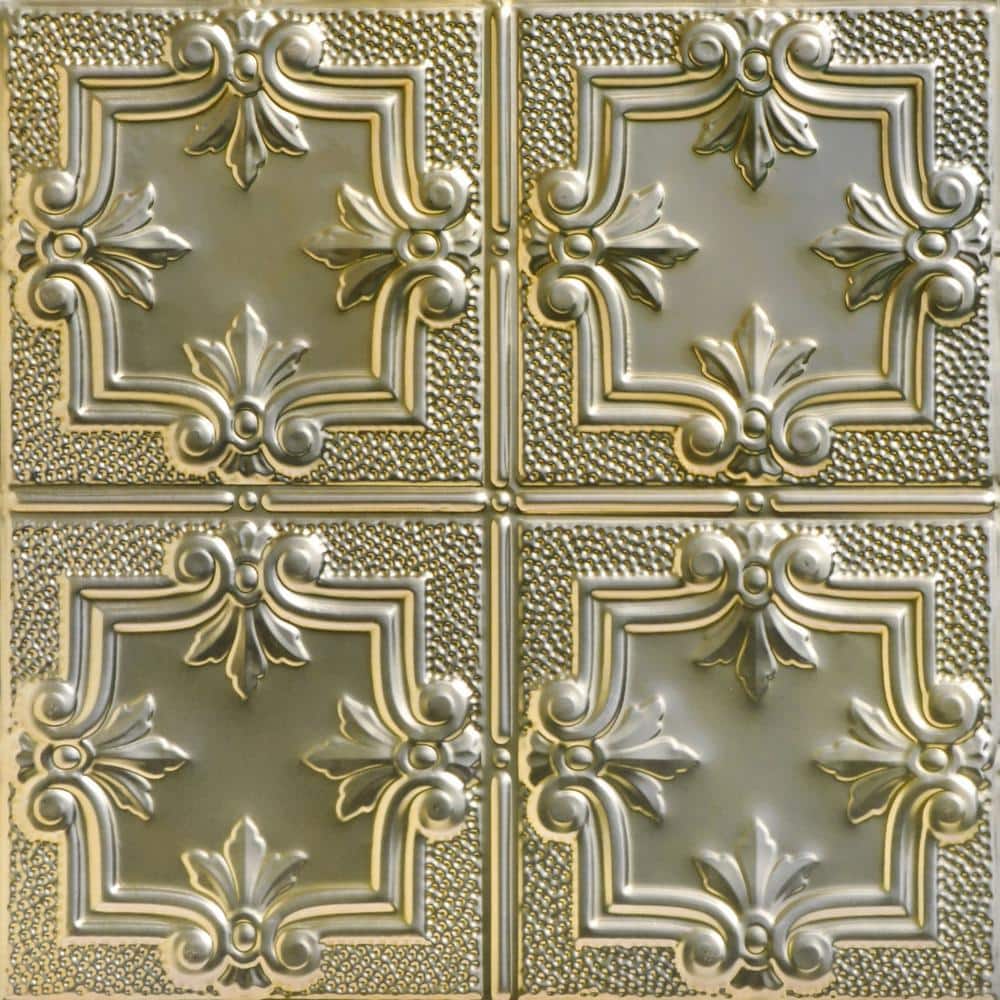 Antoinette Gold Nugget 2 ft. x 2 ft. Decorative Nail Up Tin Ceiling Tile (24 sq. ft./case) price history on PriceWatchPro