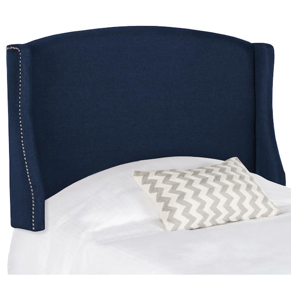 SAFAVIEH Austin Navy Twin Upholstered Headboard MCR4003E-T - The Home Depot