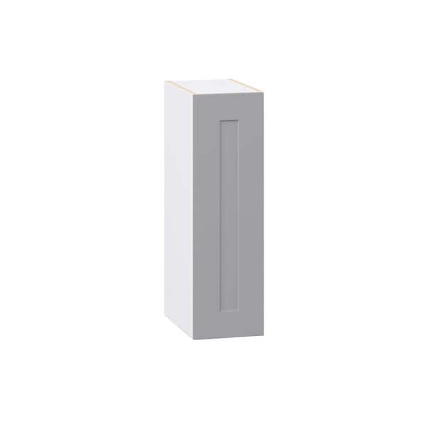 J COLLECTION Roseland 9 in. W x 14 in. D x 30 in. H Assembled Shaker Wall Kitchen Cabinet in Slate Gray