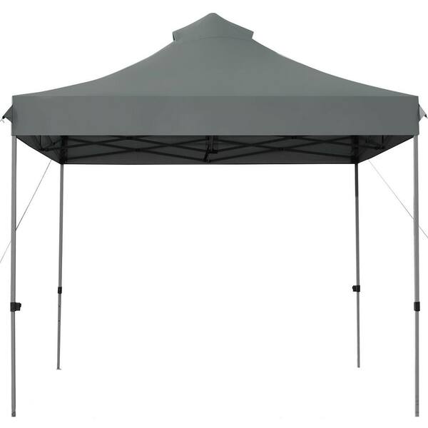 10 ft. x 10 ft. Gray Pop-Up Canopy 