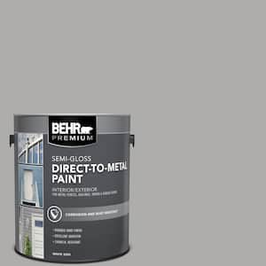 1 gal. #N520-3 Flannel Gray Semi-Gloss Direct to Metal Interior/Exterior Paint