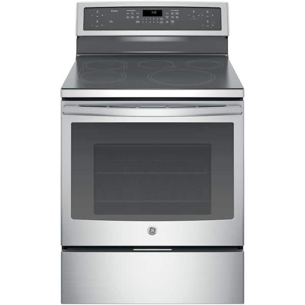 GE Profile 5.3 cu. ft. Smart Induction Range with Self-Cleaning Convection in Stainless Steel
