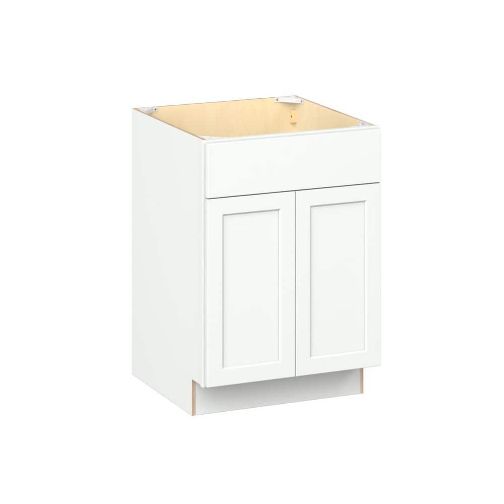 Emerson Pure White Base Sink Base with 2 Door Ready to Assemble Kitchen Cabinet (24 in. W x 34.5 in. H x 24 in. D) price history on PriceWatchPro