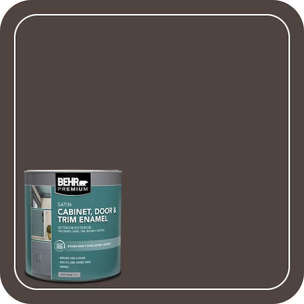 BEHR PREMIUM 1 qt. #790B-7 Bitter Chocolate Satin Enamel Interior