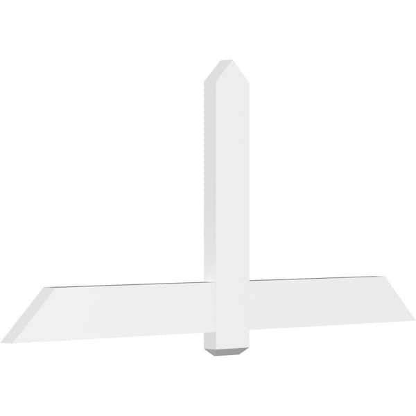 Ekena Millwork Eugene 72 in. W x 33 in. H x 2 in. D Signature Polyurethane Bracket