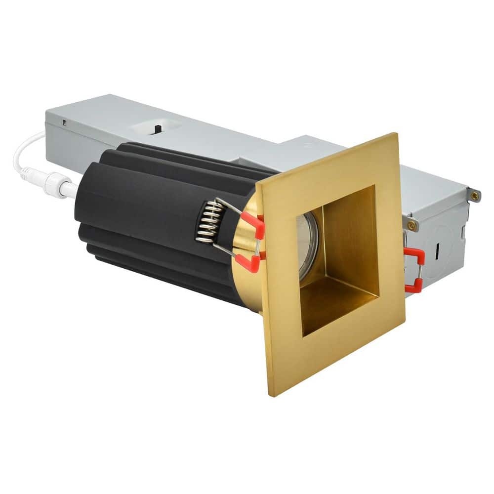 2 In. Integrated LED Regressed Light with Square Brass Trim 5CCT CRI90 Dimmable, 14/20W, 60° Beam, 1200/1700LM, 277V price history on PriceWatchPro
