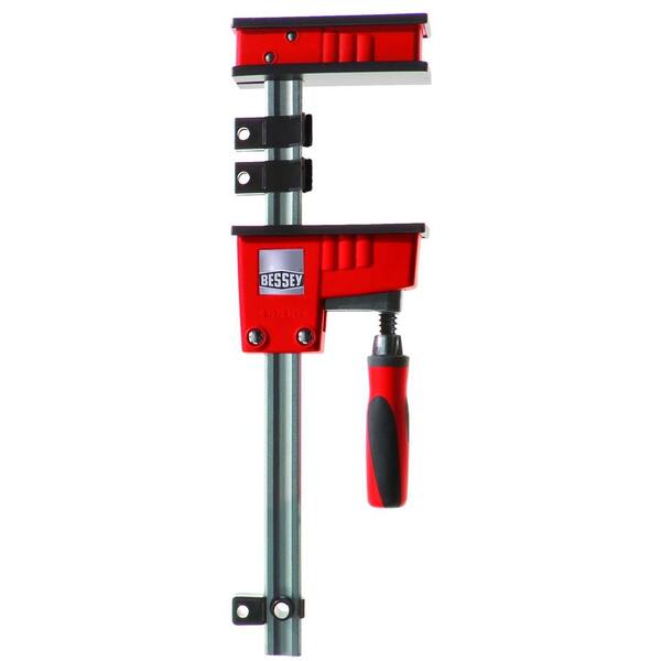 BESSEY 12 in. K-Body REVO Parallel Clamp with Composite Plastic Handle and 3-3/4 in. Throat Depth