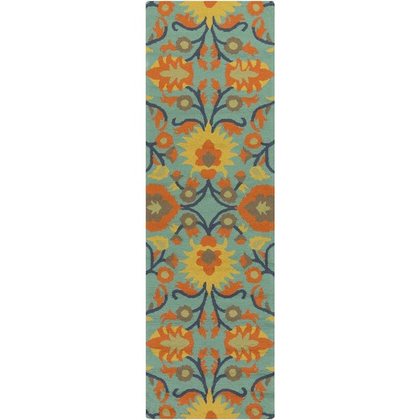 Artistic Weavers Williamson Coral 3 ft. x 8 ft. Indoor/Outdoor Runner Rug