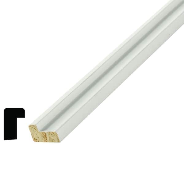 11/16 in. D x 1-1/16 in. W x 96 in. L Primed White Pine Finger-Joint 4 Sides Back Band Moulding