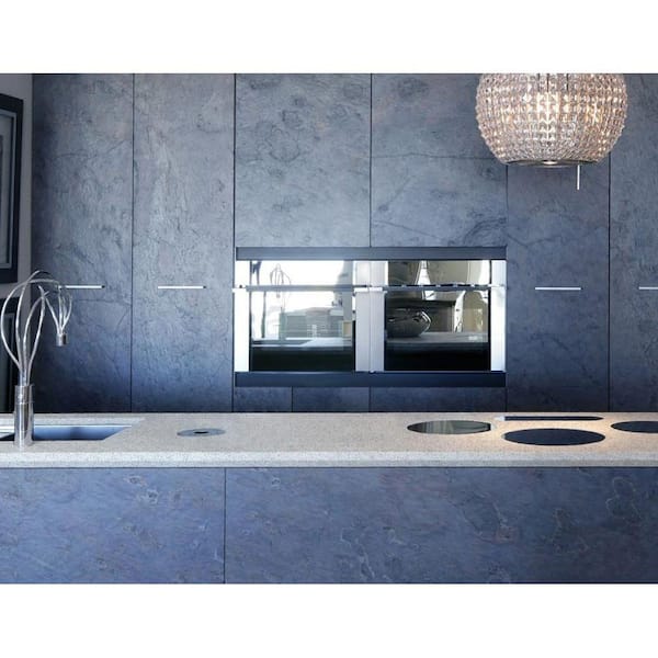 2 in. x 2 in. Solid Surface Countertop Sample in Gray Sand