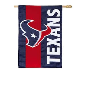 2-1/3 ft. x 3-2/3 ft. Houston Texans 2-Sided Embellished House Flag