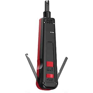 1-Piece AM-918B 110 Type Impact Punch Down Tool HI LO Setting Network Cable Hook Non-Slip Grip Rugged Frame
