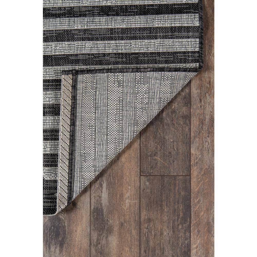 Charcoal Geometric Easy-Care Rectangular Synthetic Rug 5'3" x 7'6"