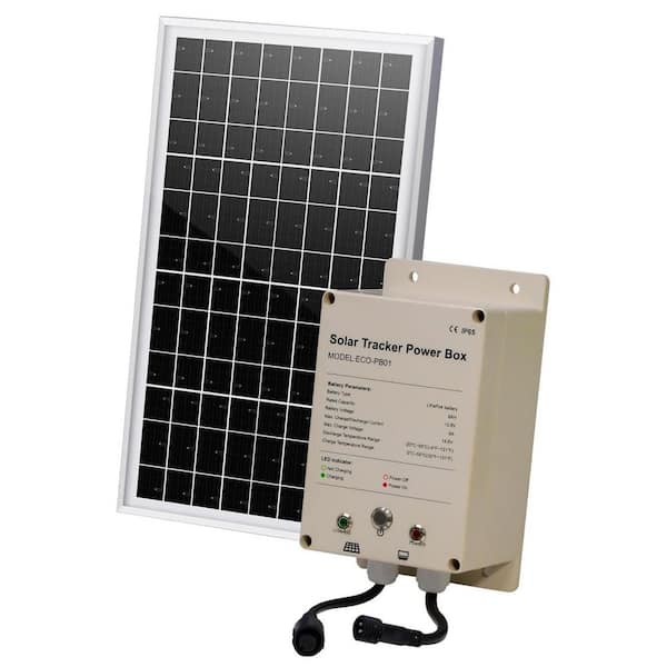 Monocrystalline Solar Power Box 10W Panel with 6AH 12V LiFePO4 Batt IP65 Waterproof for Outdoor Systems