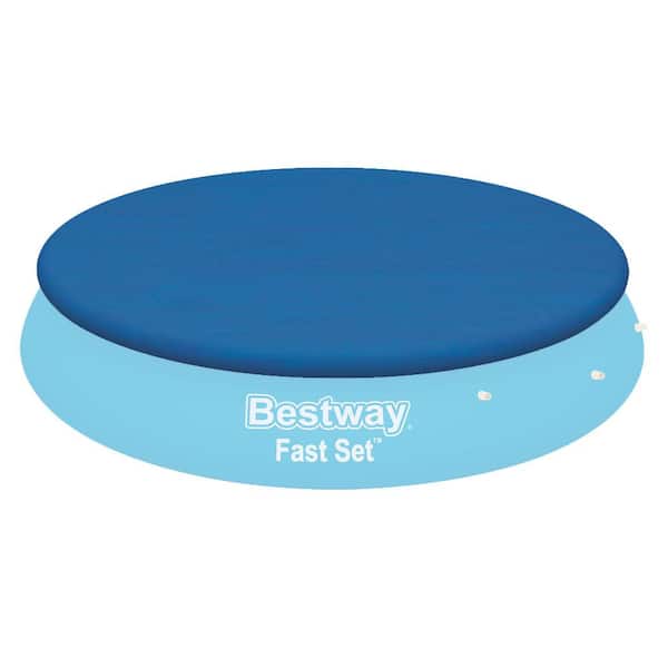 Bestway 12 ft. x 36 in. H Round Inflatable Pool and Rectangular Debris Cover Plus Type V/K Filter Cartridges