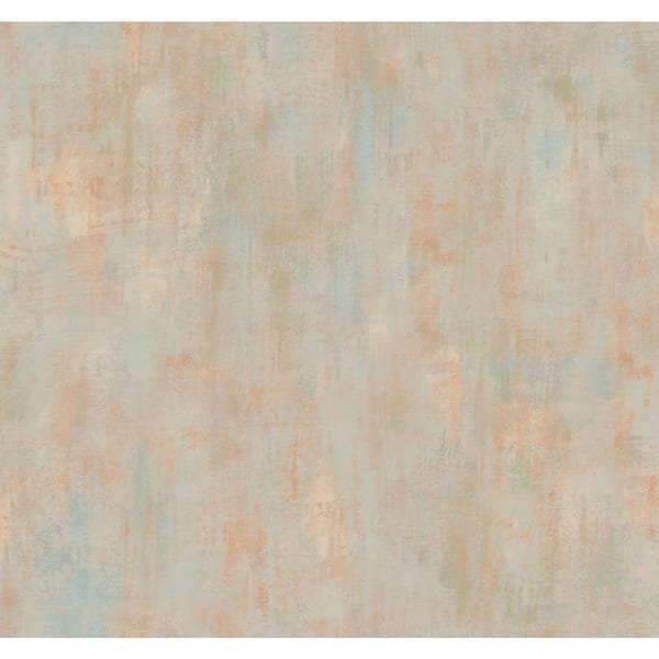 York Wallcoverings Silver and Rust Concrete Patina Paper Unpasted Matte Wallpaper (27 in. x 27 ft.)