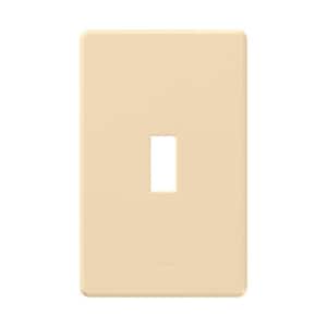 Fassada 1 Gang Toggle Switch Cover Plate for Dimmers and Switches, Ivory (FW-1-IV)