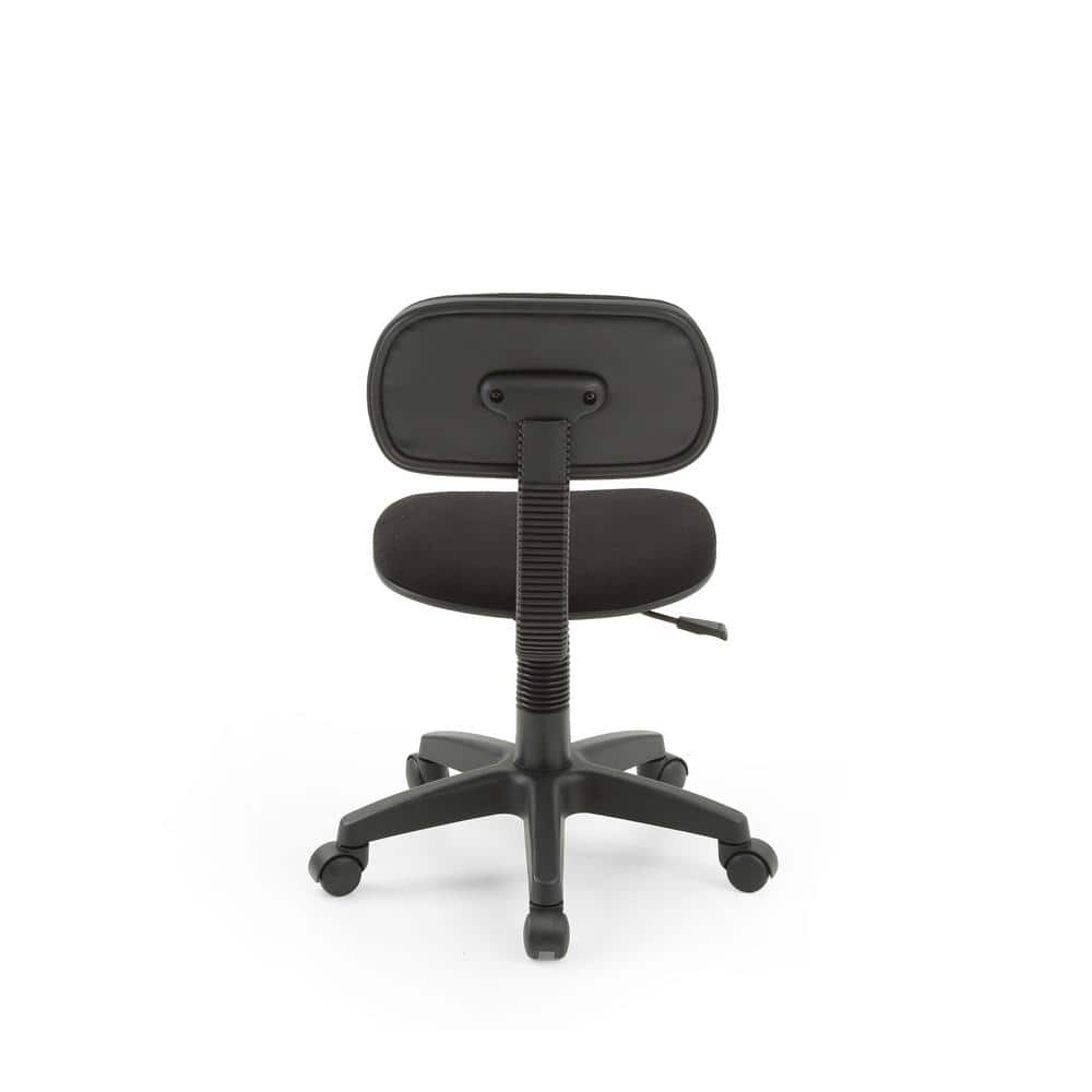 ErgoFlex Black Fabric and Metal Adjustable Swivel Task Chair